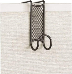 Safco - 1 Hooks, 4-1/4" Long x 1-3/4" Deep, Steel Over the Door Double Hook - 5" High - Industrial Tool & Supply