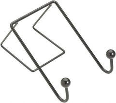 FELLOWES - 2 Hooks, 4" Long x 5-1/8" Deep, Metal Double Wall Hook - 6" High - Industrial Tool & Supply