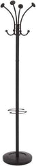 Alba - 8 Hooks, 16" Long x 16" Deep, Steel Floor Costumer - 70-1/2" High - Industrial Tool & Supply