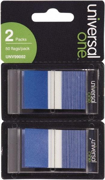 Universal One - Self-Stick Page Flags Style: Flag Color: Blue - Industrial Tool & Supply