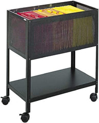 Safco - 5 Lb Capacity, 13-1/2" Wide x 24-1/4" Long x 27-1/2" High Tote Cart - 1 Shelf, Steel - Industrial Tool & Supply
