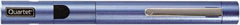 Quartet - Metal Pen Size Laser Pointer - Blue, 2 AAA Batteries Included - Industrial Tool & Supply