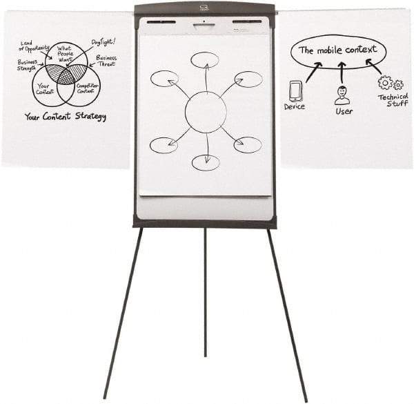 Quartet - Dry Erase Easel - 42 to 72" High - Industrial Tool & Supply