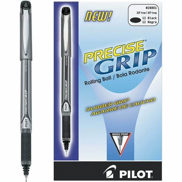 Pilot - Precision Point Roller Ball Pen - Black - Industrial Tool & Supply