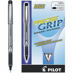 Pilot - Precision Point Roller Ball Pen - Black - Industrial Tool & Supply