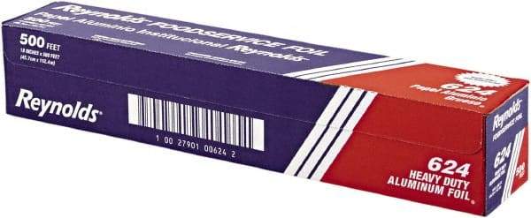 Reynolds - Heavy Duty Aluminum Foil Roll, 18" x 500', Silver - Use with Food Protection - Industrial Tool & Supply