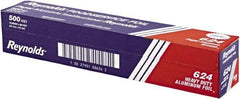 Reynolds - Heavy Duty Aluminum Foil Roll, 18" x 500', Silver - Use with Food Protection - Industrial Tool & Supply