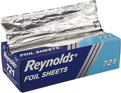 Reynolds - Interfolded Aluminum Foil Sheets, 12 x 10-3/4, Silver, 500/Box, 6 Boxes/Carton - Use with Food Protection - Industrial Tool & Supply
