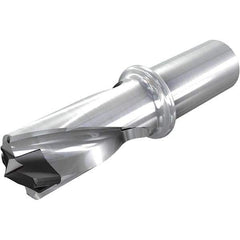 Iscar - 1.457 to 1.492" Diam, 8xD, 11.65" Max Drill Depth, 1-1/4" Shank Diam, 15.69" OAL, Replaceable Tip Drill - HFP-IQ Insert, 37 Seat Size, DFN Toolholder, Series ChamIOdrill - Industrial Tool & Supply