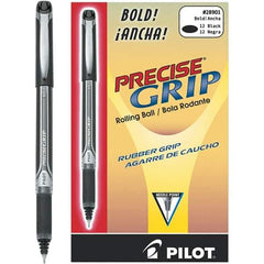 Pilot - Precision Point Roller Ball Pen - Black - Industrial Tool & Supply