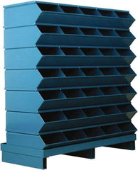 Stackbin - 7 Bin, Shelving Unit with Openings & Base - 37" Wide x 41" High - Industrial Tool & Supply