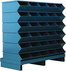 Stackbin - 6 Bin, Shelving Unit with Openings & Base - 37" Wide x 35-1/2" High - Industrial Tool & Supply
