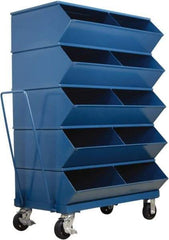Stackbin - 5 Bin, Shelving Unit with Openings & Base - 37" Wide x 58-5/8" High - Industrial Tool & Supply