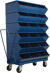 Stackbin - 6 Bin, Shelving Unit with Openings & Base - 37" Wide x 58-5/8" High - Industrial Tool & Supply