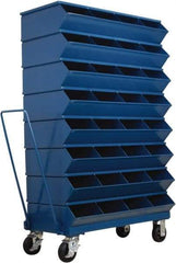 Stackbin - 8 Bin, Shelving Unit with Openings & Base - 37" Wide x 60-1/2" High - Industrial Tool & Supply