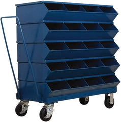 Stackbin - 5 Bin, Shelving Unit with Openings & Base - 37" Wide x 40" High - Industrial Tool & Supply