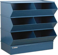 Stackbin - 3 Bin, Shelving Unit with Openings & Base - 37" Wide x 33" High - Industrial Tool & Supply