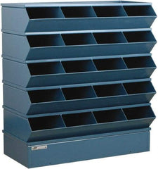 Stackbin - 5 Bin, Shelving Unit with Openings & Base - 37" Wide x 43-1/2" High - Industrial Tool & Supply