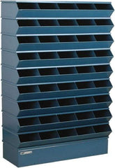 Stackbin - 9 Bin, Shelving Unit with Openings & Base - 37" Wide x 54" High - Industrial Tool & Supply