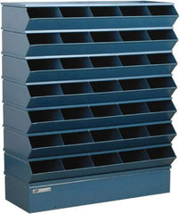 Stackbin - 7 Bin, Shelving Unit with Openings & Base - 37" Wide x 42" High - Industrial Tool & Supply