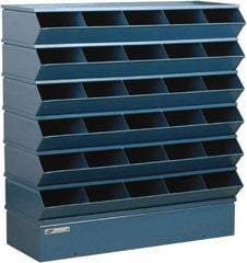 Stackbin - 6 Bin, Shelving Unit with Openings & Base - 37" Wide x 36" High - Industrial Tool & Supply