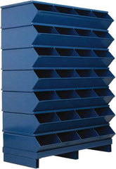 Stackbin - 7 Bin, Shelving Unit with Openings & Base - 37" Wide x 50-7/8" High - Industrial Tool & Supply