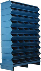 Stackbin - 10 Bin, Shelving Unit with Openings & Base - 37" Wide x 57-1/2" High - Industrial Tool & Supply