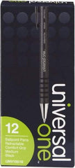 Universal One - Conical Ball Point Pen - Black - Industrial Tool & Supply