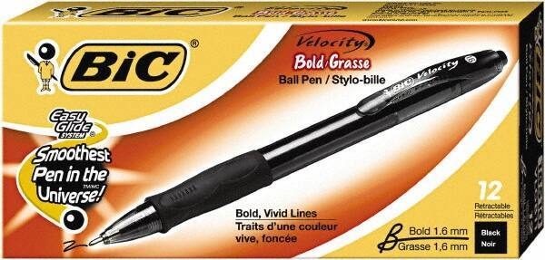 Bic - Conical Ball Point Pen - Black - Industrial Tool & Supply