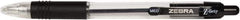 Zebra - Conical Ball Point Pen - Black - Industrial Tool & Supply