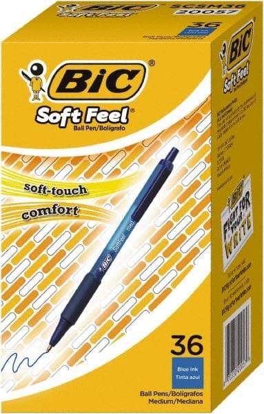Bic - Conical Ball Point Pen - Blue - Industrial Tool & Supply