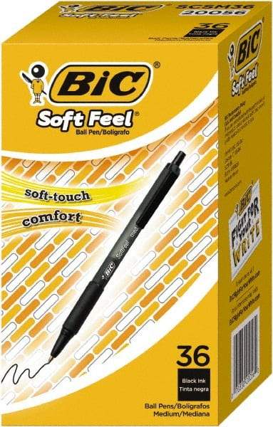 Bic - Conical Ball Point Pen - Black - Industrial Tool & Supply