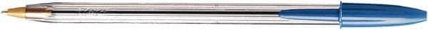 Bic - Conical Ball Point Pen - Blue - Industrial Tool & Supply