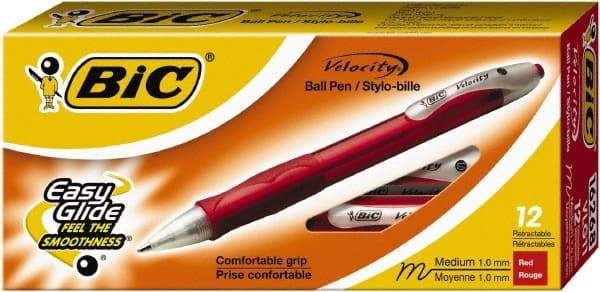 Bic - Conical Ball Point Pen - Red - Industrial Tool & Supply