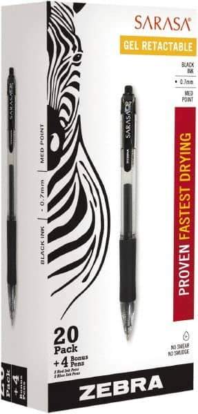 Zebra - Conical Roller Ball Pen - Black - Industrial Tool & Supply