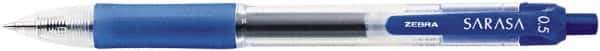 Zebra - Conical Roller Ball Pen - Blue - Industrial Tool & Supply