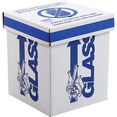 Dynalon Labware - 1 6-Piece White & Blue Rectangle Open Top Disposal Box - Industrial Tool & Supply