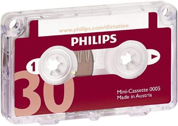 Philips - Cassette - Use with Dictation Recorder - Industrial Tool & Supply