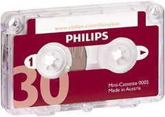 Philips - Cassette - Use with Dictation Recorder - Industrial Tool & Supply