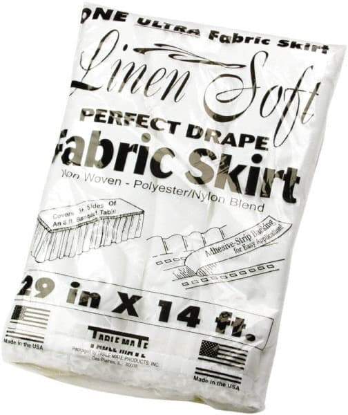 Tablemate Products - Table Set Plastic Banquet Roll, Table Cover, 40" x 100', White - Industrial Tool & Supply