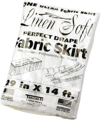 Tablemate Products - Table Set Plastic Banquet Roll, Table Cover, 40" x 100', White - Industrial Tool & Supply