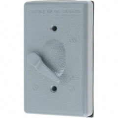 Leviton - Electrical Outlet Box Aluminum\xB6Zinc Device Cover - Industrial Tool & Supply