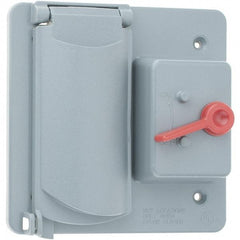 Leviton - Electrical Outlet Box PVC Device Cover - Industrial Tool & Supply