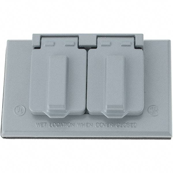 Leviton - Electrical Outlet Box Polycarbonate Device Cover - Industrial Tool & Supply