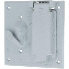 Leviton - Electrical Outlet Box Zinc Device Cover - Industrial Tool & Supply