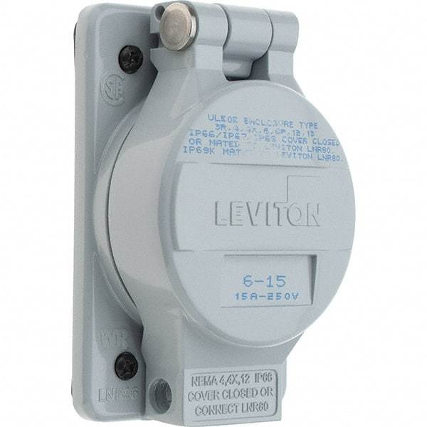 Leviton - Straight Blade Receptacles   Receptacle Type: Single Receptacle    Grade: Industrial - Industrial Tool & Supply