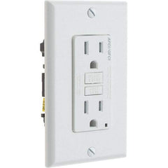 Leviton - GFCI Receptacles Grade: Commercial Color: White - Industrial Tool & Supply
