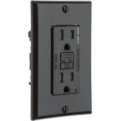 Leviton - GFCI Receptacles Grade: Commercial Color: Brown - Industrial Tool & Supply