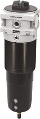 Parker - 1" Port Coalescing Filter - Polypropylene Bowl, Automatic Drain, 254 Max psi, 0.01 Micron Rating, 3-1/2" Wide - Industrial Tool & Supply
