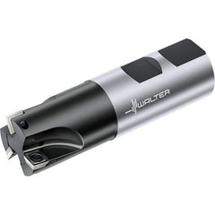 Walter - 25mm Cut Diam, 5.6mm Max Depth of Cut, 25mm Shank Diam, 100mm OAL, Indexable Square Shoulder End Mill - Weldon Shank, 0° Lead Angle, Through Coolant, Series M4132-W - Industrial Tool & Supply